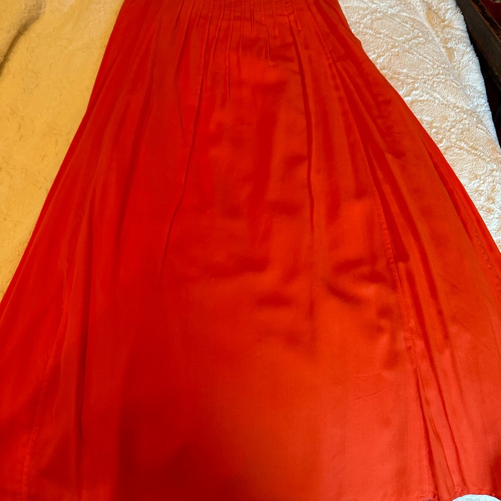 LOFT/ Womens Orange Maxi Skirt